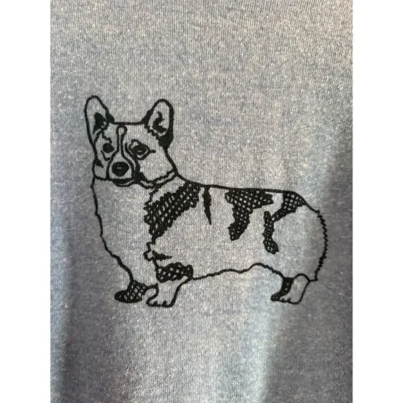 ALTERNATIVE EARTH Corgi Sweatshirt Women's Size L/XL - Picture 6 of 8